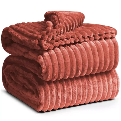 Modern Design Striped Blanket