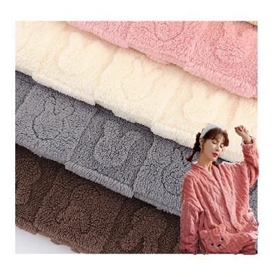 3D Jacquard Sherpa Fleece Fabric