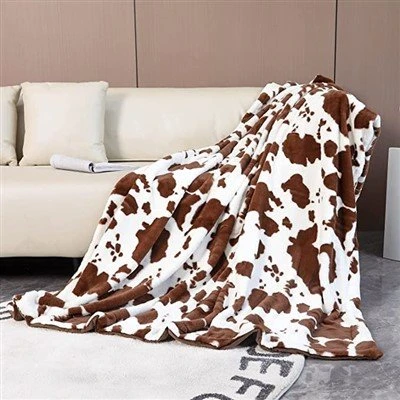 Printed Cow Cover Blanket