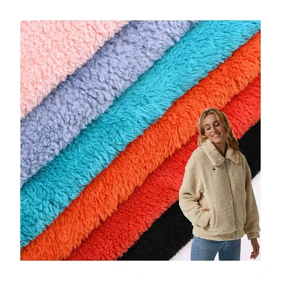 Coat Jacket Plush Sherpa Fabric