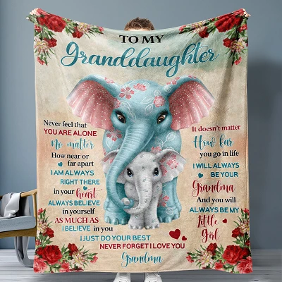 Custom Pattern Letter Blanket
