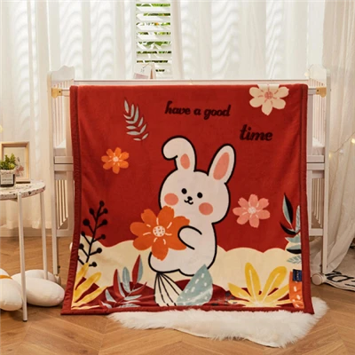 Double Layer Raschel Baby Blanket