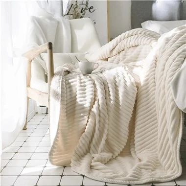 Flannel Fleece Double Side Fabric Blanket