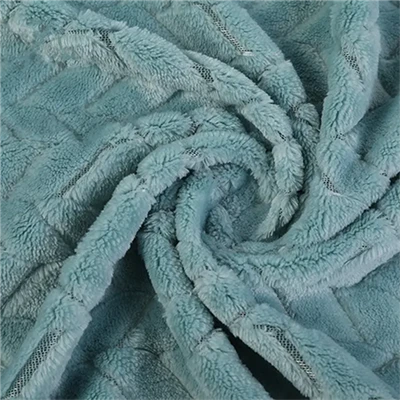 Jacquard Flannel Fleece Fabric For Blanket