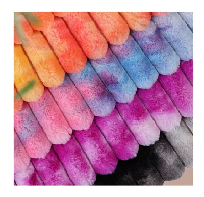 Jacquard Rabbit Faux Fur Fabric