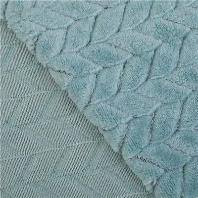Leaf Jacquard Flannel Fabric