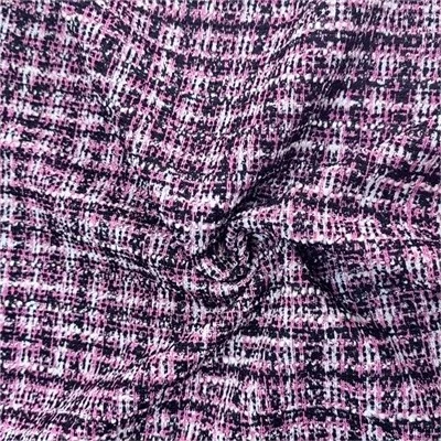 Plaid Knitting Jacquard Fabric