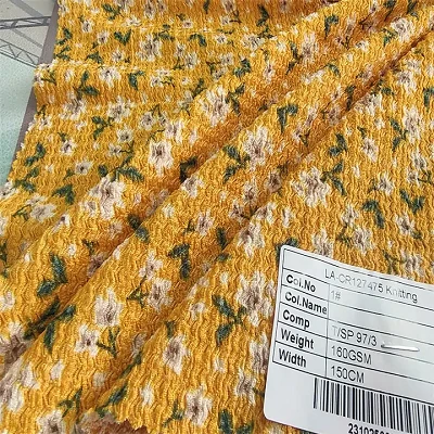Printed Pleated Fabric