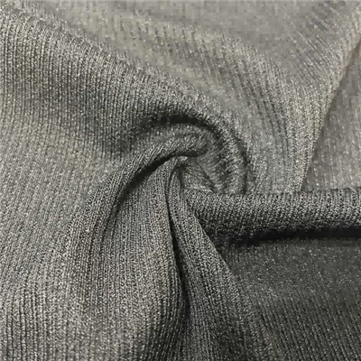 Recycled Knitted Rib Stretch Fabric