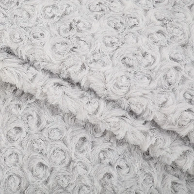 Rose Embossed PV Fleece Fabric
