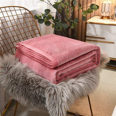 Solid Color Flannel Fleece Blanket