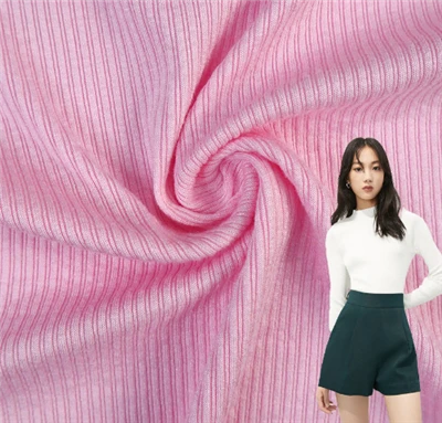 Spandex Solid Rib Knit Fabrics