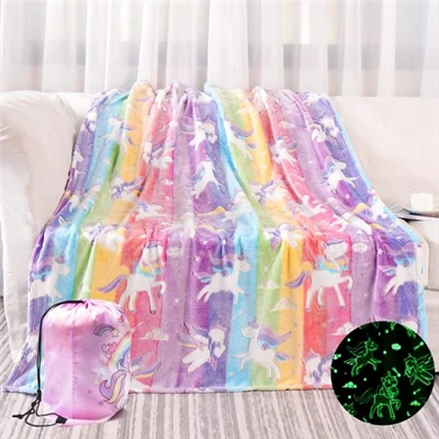 Star Moon Shining Luminous Blanket