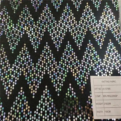 Stretch Knit Sequin Jersey Fabric