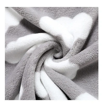 Two Face Brushed Coral Fleece Fabric For Making Pajamas Bathrobe