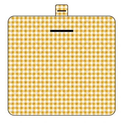 Yellow Plaid Picnic Mat