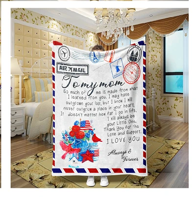 Personalized Character Blanket With Letter