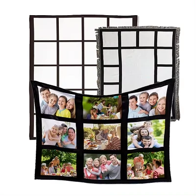 Photo Digital Printed White Blanket