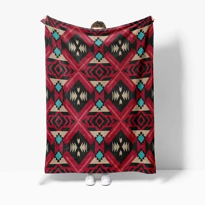 Print Coral Blanket