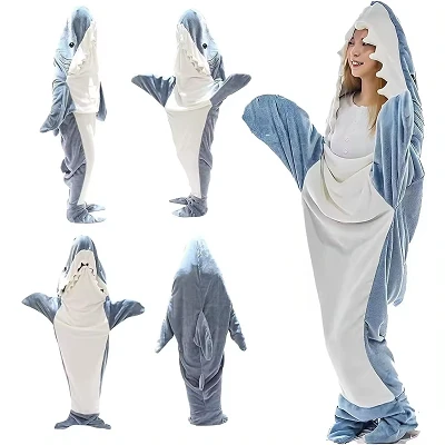 Shark Hoodie Blanket