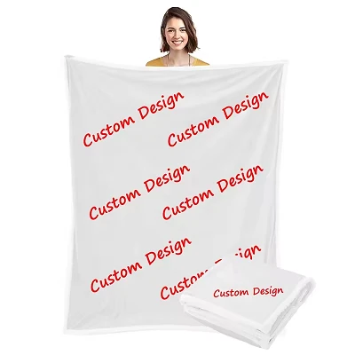 White Blanket With Logo